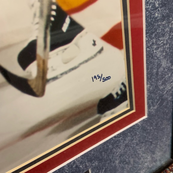 Mark Messier 500th Goal 16x20 Autographed & Framed Photo 195/500 NHL Rangers - Picture 3 of 10